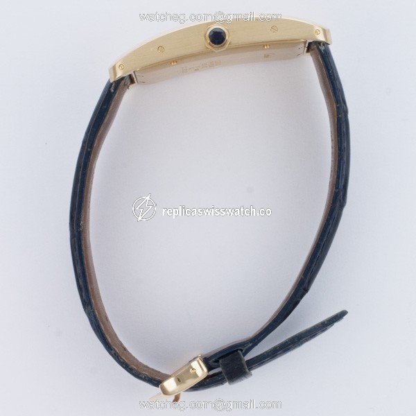 Cartier 1740 Tank American Automatic Male 18k yellow gold Replica