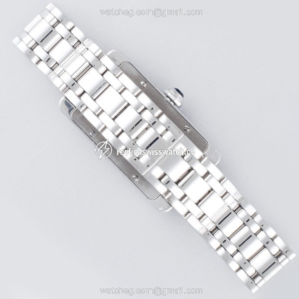 Cartier W26019L1 Americaine Tank Quartz Female 18k White Gold Replica