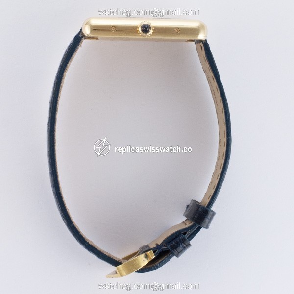 Cartier W1529756 Tank Louis Cartier Quartz Male 18k yellow gold Replica