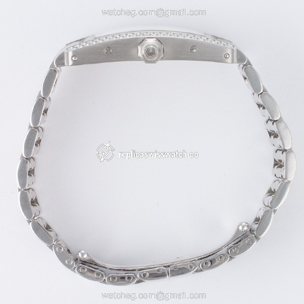Cartier WB7018L1 Tank American Quartz Female 18k White Gold Replica