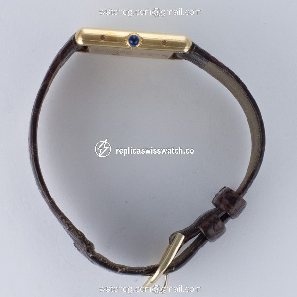 Cartier 1615 Tank Vermeil Quartz Male Vermeil Replica