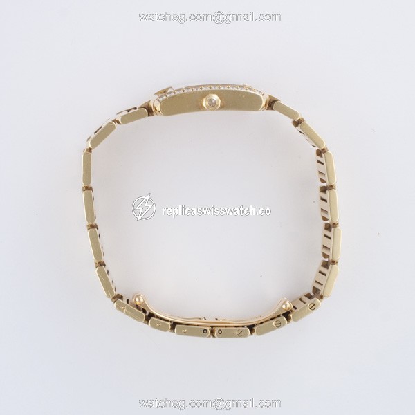 Cartier 2385 Tank Francaise Quartz Female 18k yellow gold Replica