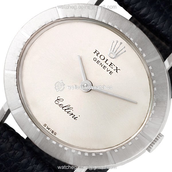 Rolex 4081-2 Cellini Manual Female 18k White Gold Replica