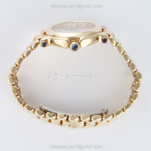 Chopard 27/6137-23 Happy Sport Quartz Female 18k yellow gold Replica