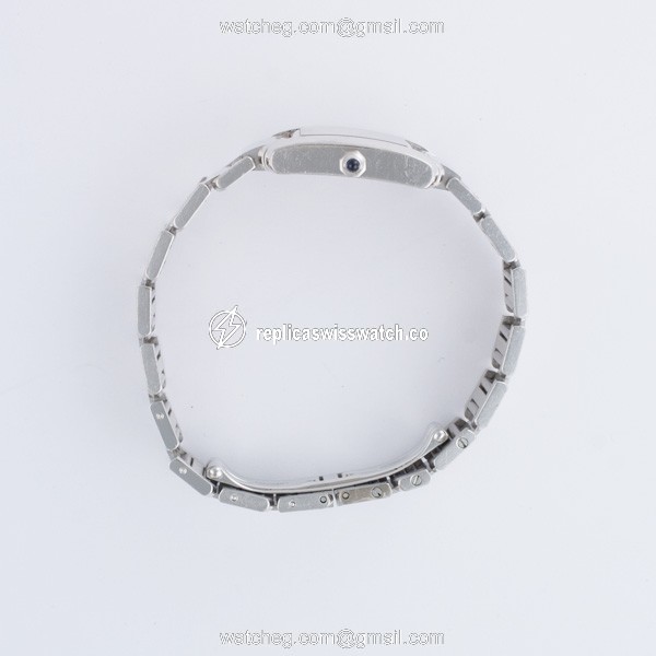 Cartier w5001253 Tank Francaise Quartz Female 18k White Gold Replica