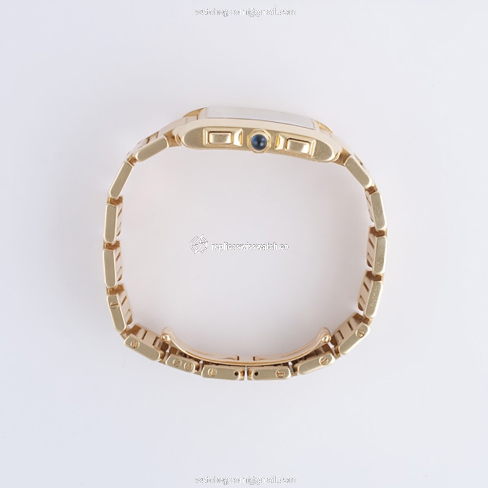 Cartier w50005r2 Tank Francaise  Male 18k yellow gold Replica