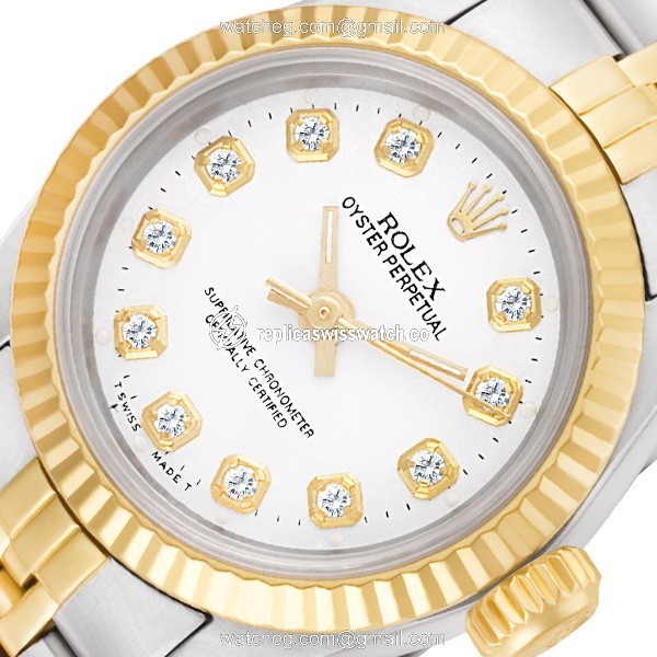 Rolex 67193 Oyster Perpetual Automatic Female Stainless Steel Replica