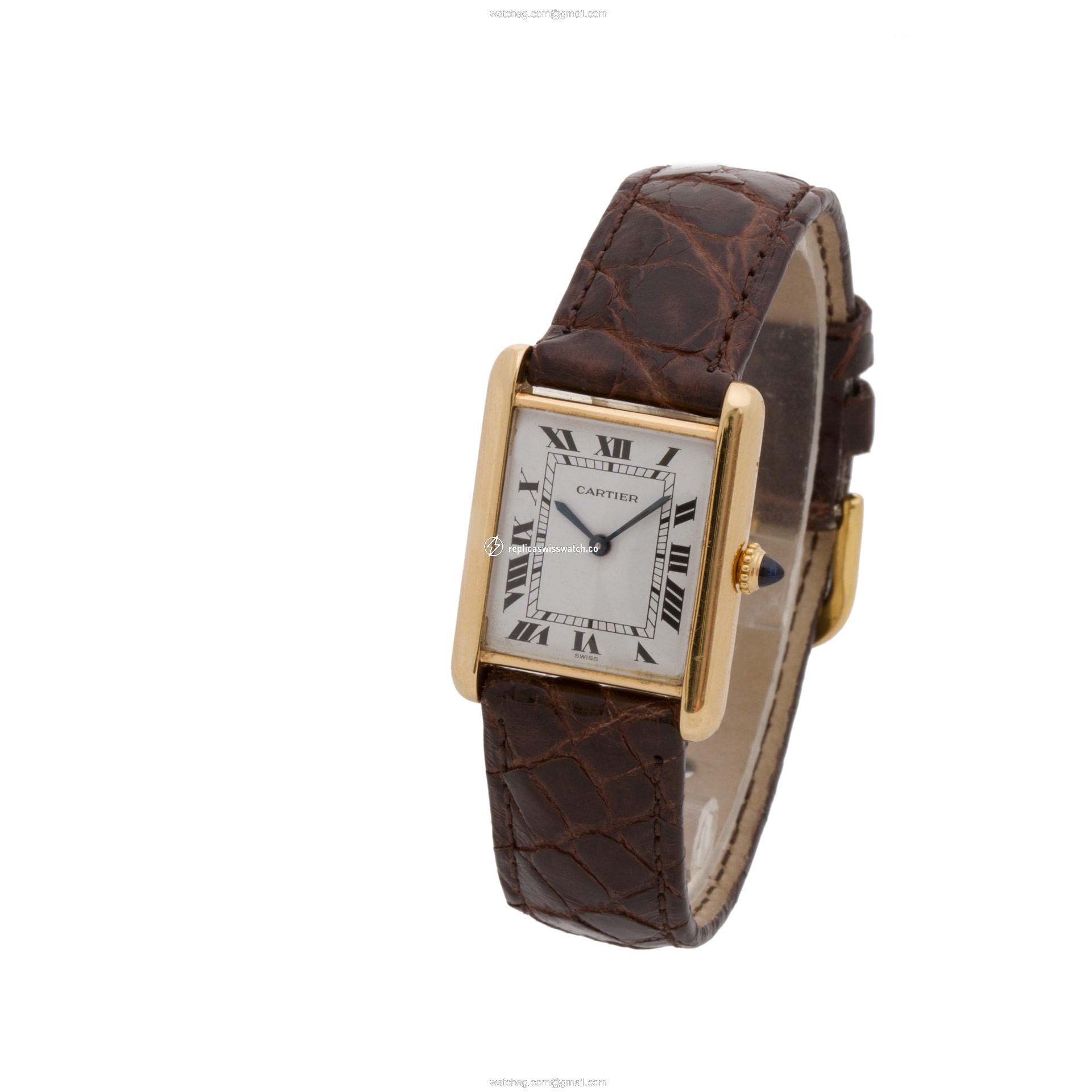 Cartier 780863934 Tank Manual Male 18k yellow gold Replica