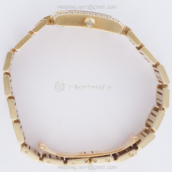Cartier 2385 Tank Francaise Quartz Female 18k yellow gold Replica