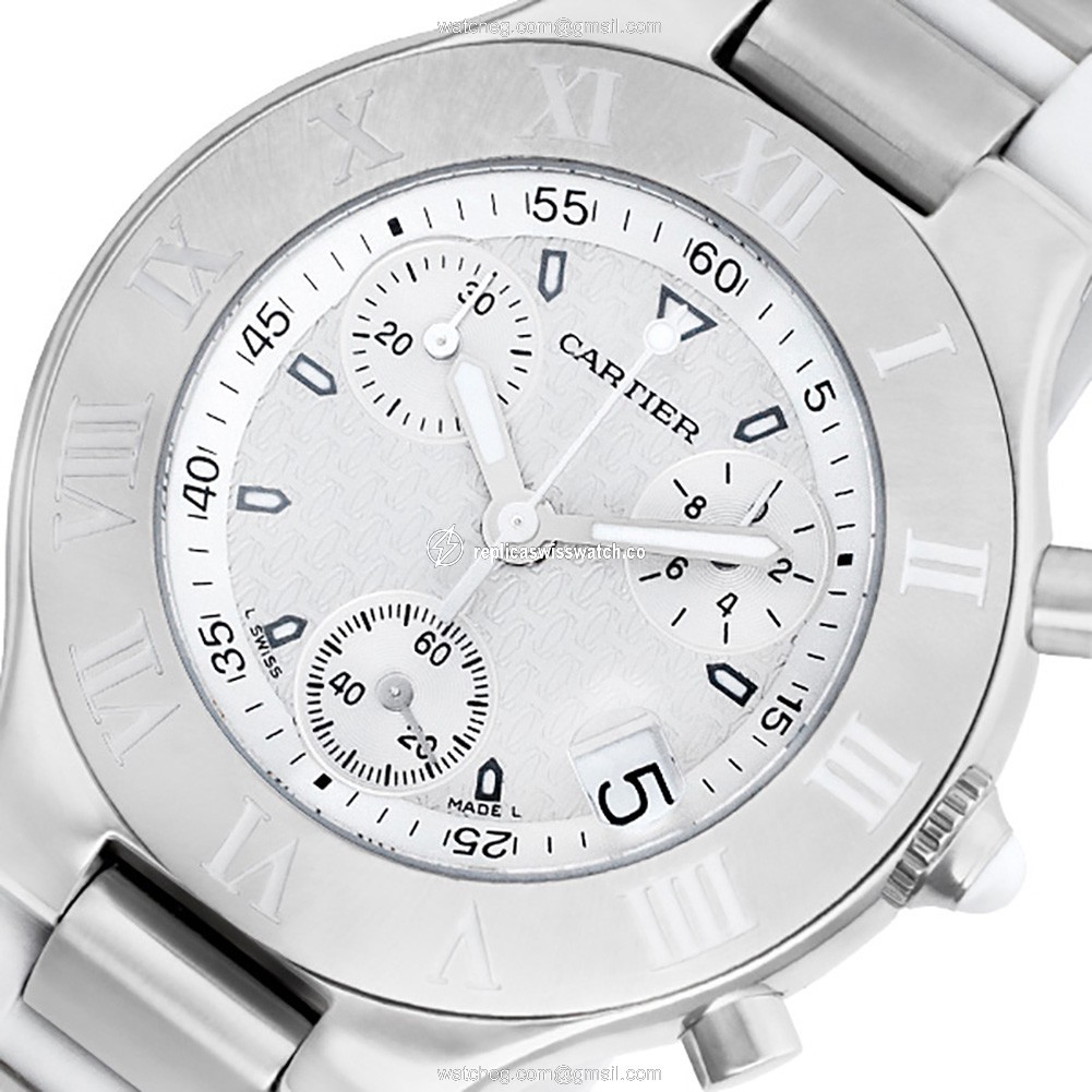 Cartier W10184U2 Chronoscaph 21 Quartz Unisex Stainless Steel Replica
