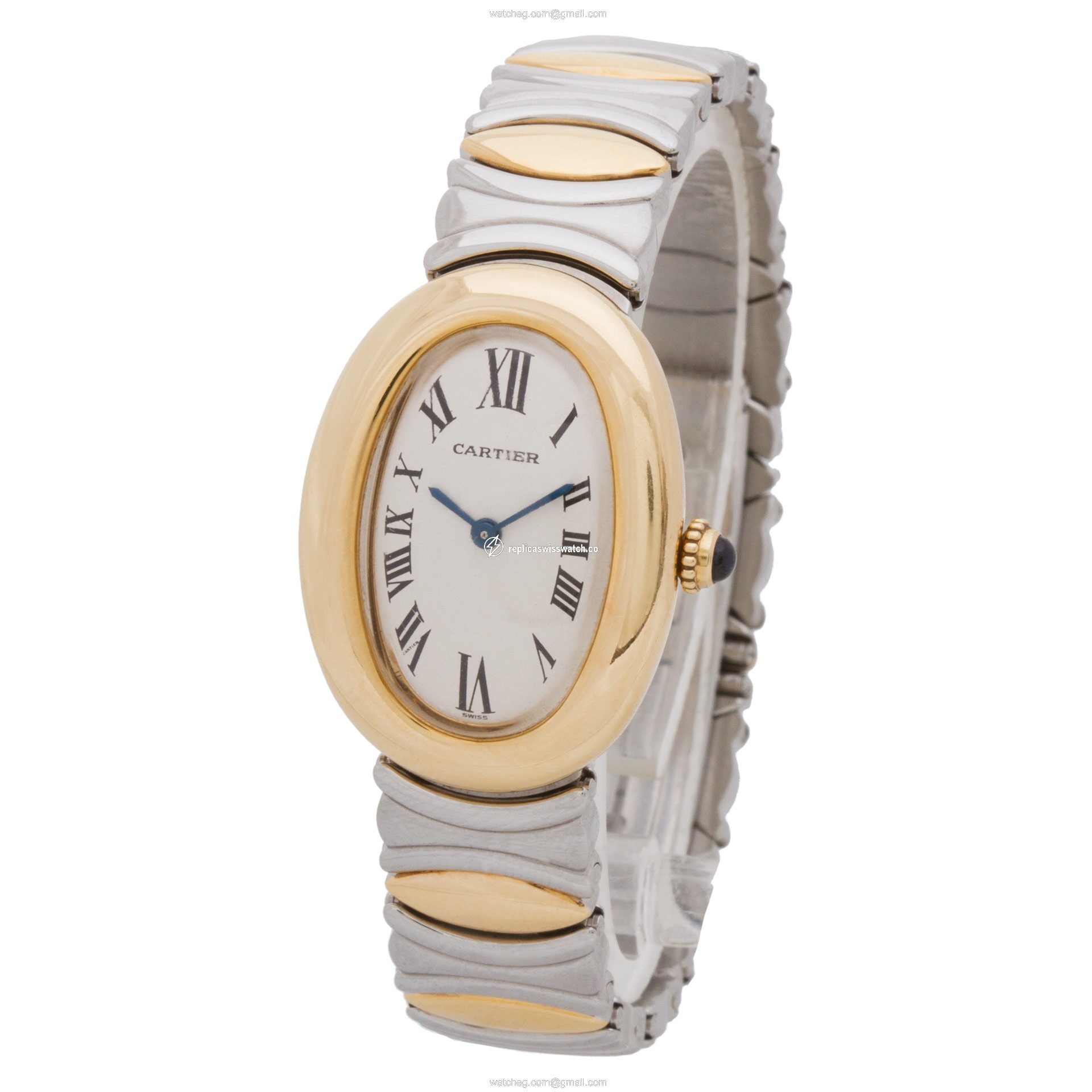 Cartier W15045D8 Baignoire Quartz Female 18k yellow gold Replica