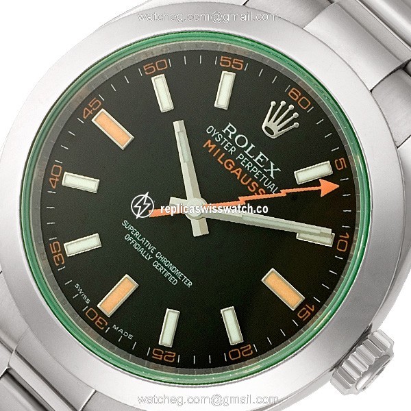 Rolex 116400GV Milgauss Automatic Male Stainless Steel Replica