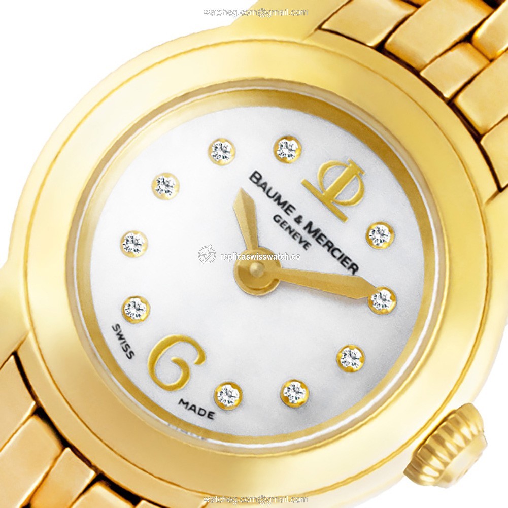 Baume & Mercier MOA08397 Capeland Quartz Female 18k yellow gold Replica