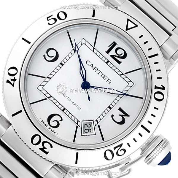 Cartier W31080M7 Pasha Seatimer Automatic Male Stainless Steel Replica