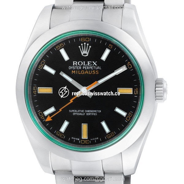 Rolex 116400GV Milgauss Automatic Male Stainless Steel Replica
