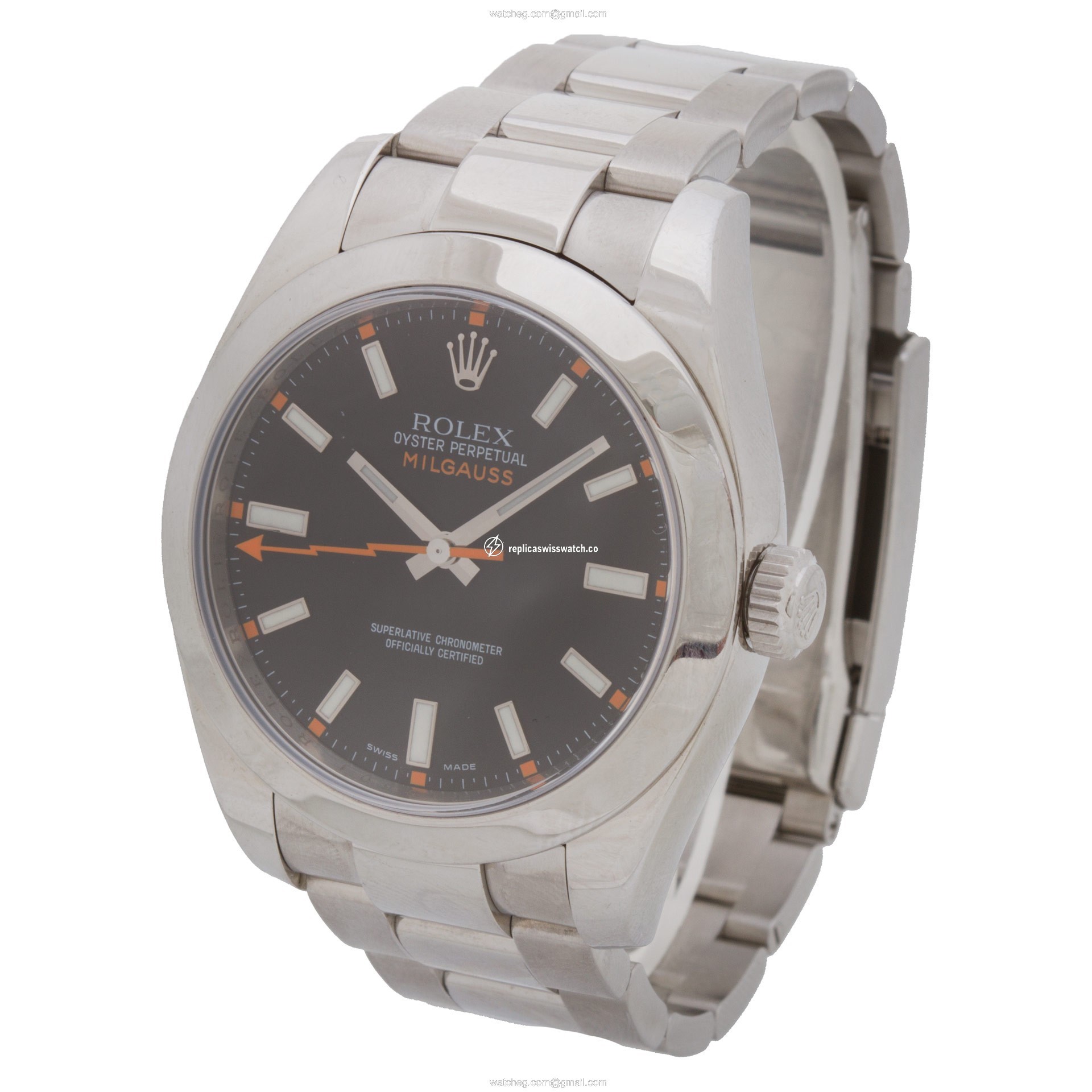Rolex 116400 Milgauss Automatic Male Stainless Steel Replica