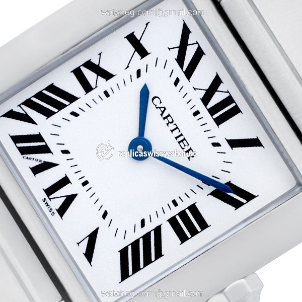 Cartier W51011Q3 Tank Francaise Quartz Unisex Stainless Steel Replica