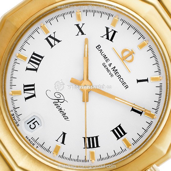Baume & Mercier 87012.9 Riviera Quartz Unisex 18k yellow gold Replica