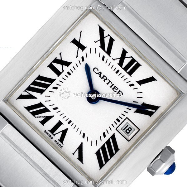 Cartier W51011Q3 Tank Francaise Quartz Unisex Stainless Steel Replica