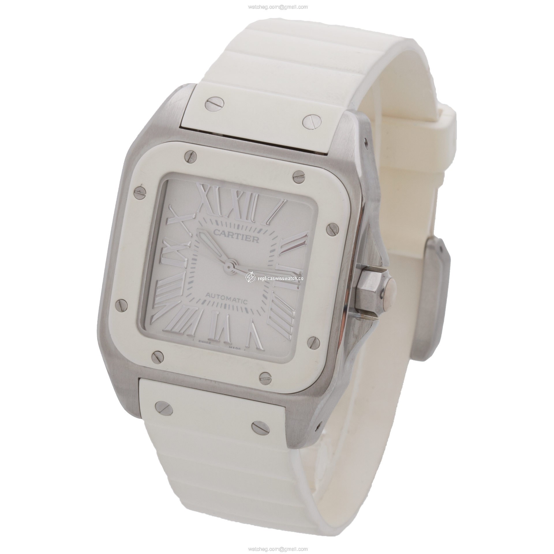 Cartier W20122U2 Santos 100 Automatic Female Stainless Steel Replica