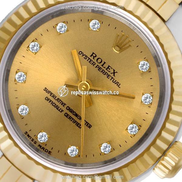 Rolex 76193 Oyster Perpetual Automatic Female Stainless Steel Replica
