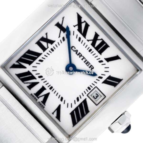 Cartier W51011Q3 Tank Francaise Quartz Unisex Stainless Steel Replica