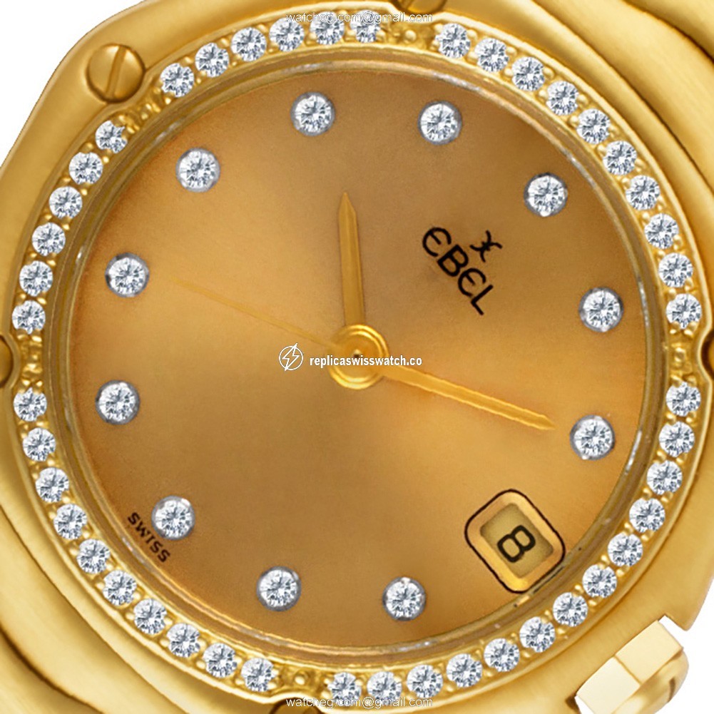Ebel 883908 Sportwave Quartz Female 18k yellow gold Replica