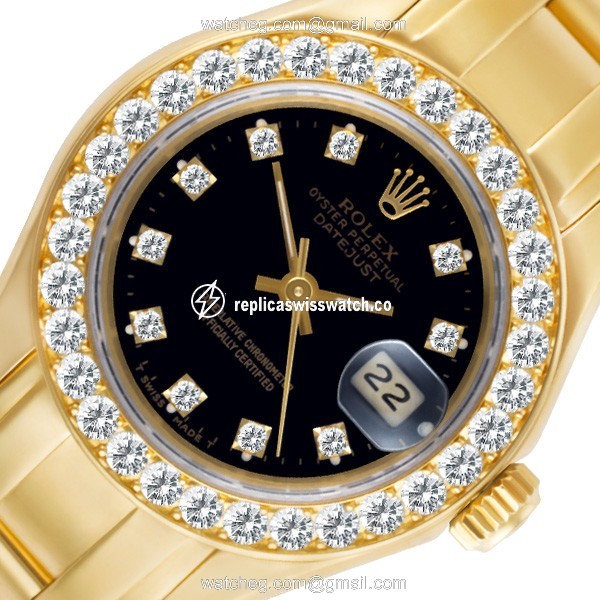 Rolex 69298 Pearlmaster Automatic Female 18k yellow gold Replica