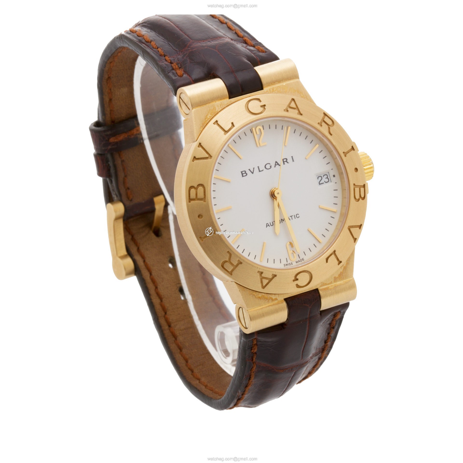 Bvlgari LCV 35 G Diagono Automatic Unisex 18k yellow gold Replica