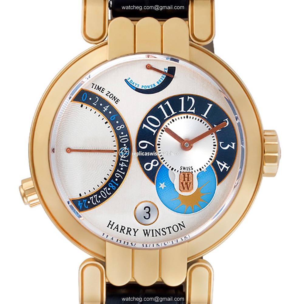 Harry Winston 015619 Premier Automatic Male 18k Pink Gold Replica