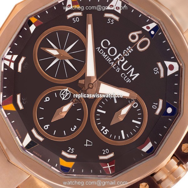 Corum 01.0023 Admirals Cup Automatic Male 18k rose gold Replica