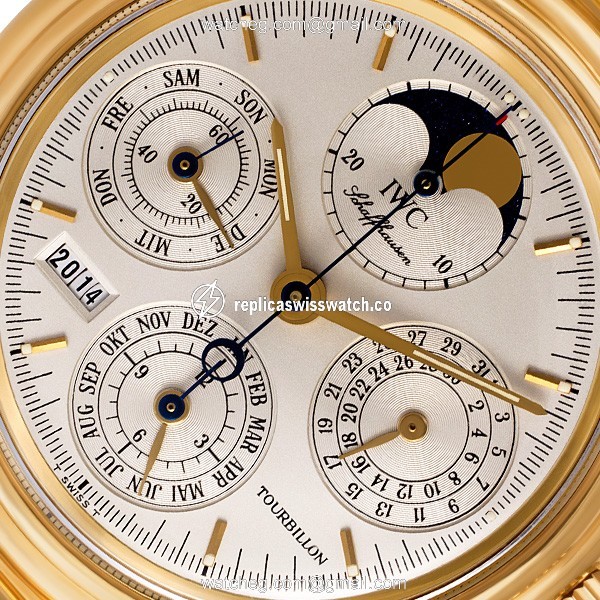 IWC 2731863 Tourbillon Manual Male 18k yellow gold Replica