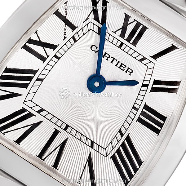 Cartier 2905 la dona Quartz Female 18k White Gold Replica