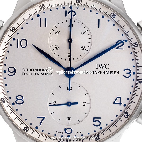 IWC 3712 Portuguese Manual Male 18k White Gold Replica