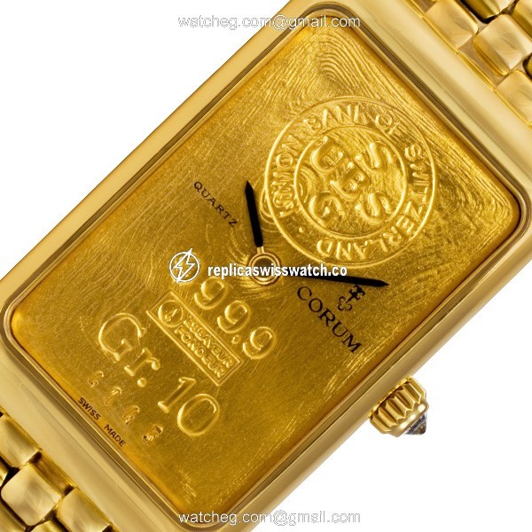 Corum 42400.56 10 Gram Quartz Unisex 18k yellow gold Replica
