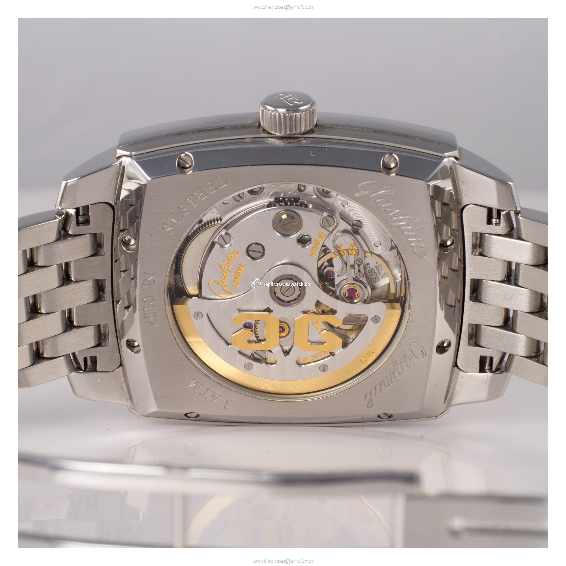 Glashutte 39-42-53-52-14 Original Senator Karree Automatic Male Stainless Steel Watches Glashutte 39-42-53-52-14 Original Senator Karree Automatic Male Stainless Steel Watches
