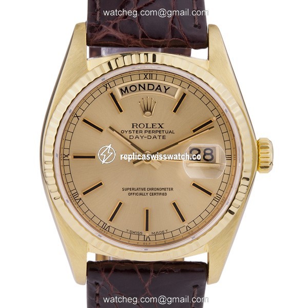 Rolex 18038 Day-Date Automatic Male 18k yellow gold Replica