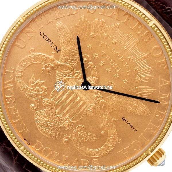 Corum Corum 3007 $20 Coin Quartz Male Gold Replica