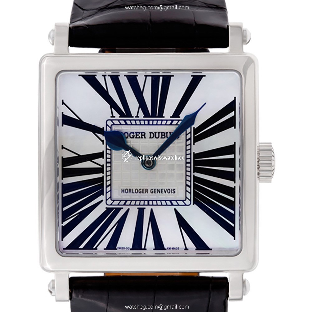 Roger Dubuis DBGS0322 Golden Square Automatic Male 18k White Gold Replica
