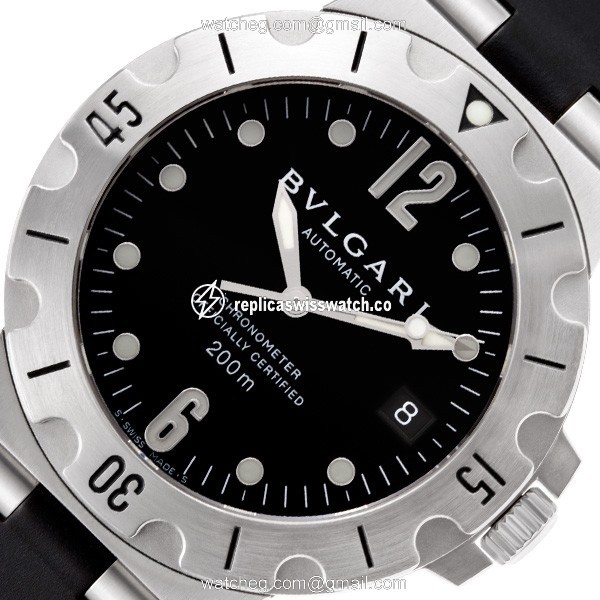 Bvlgari sd 38 s Scuba Automatic Male Stainless Steel Replica