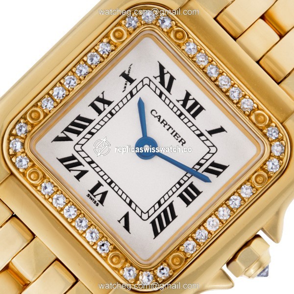 Cartier 1280 Panthere Quartz Female 18k yellow gold Replica