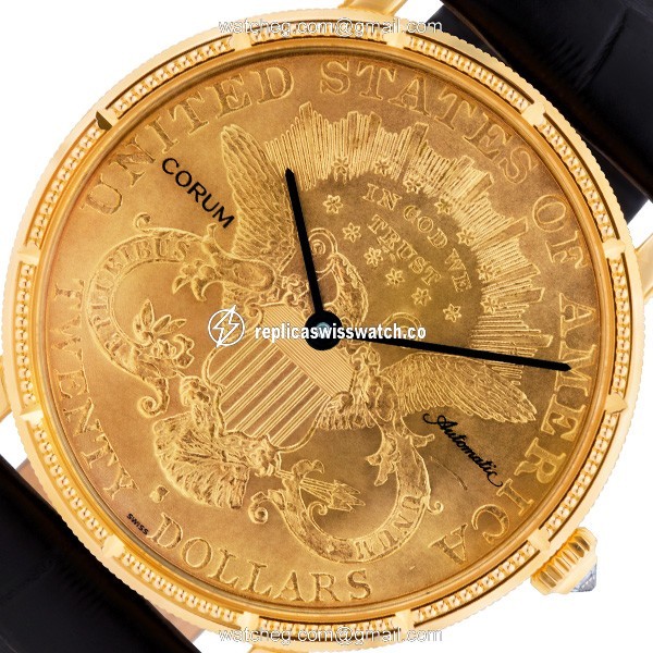 Corum xx $20 Coin Automatic Male 18k yellow gold Replica