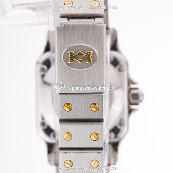 Cartier w20012c4 Santos Automatic Female 18k gold & Stainless Steel Replica