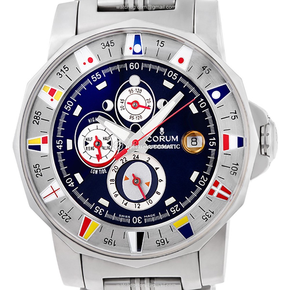 Corum 977.6301.20 Admirals cup 44 tides Automatic Male Stainless Steel Replica