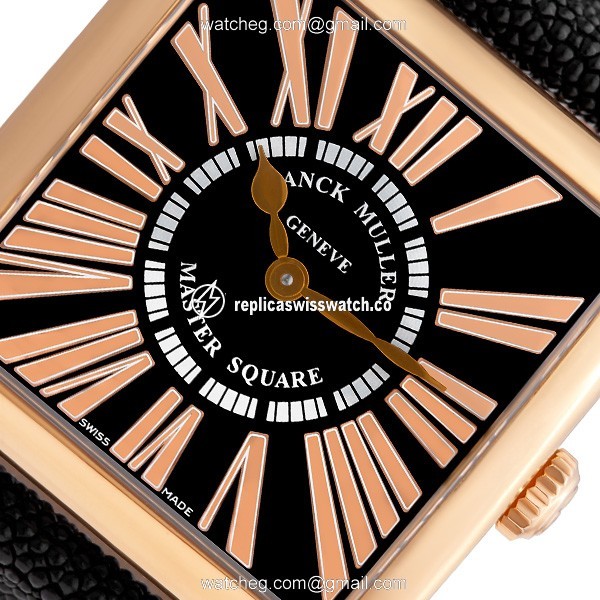 Franck Muller 6002 MQZ Master Square Quartz Female 18k rose gold Replica