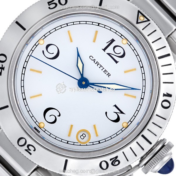 Cartier w31015m7 Pasha Automatic Unisex Stainless Steel Replica