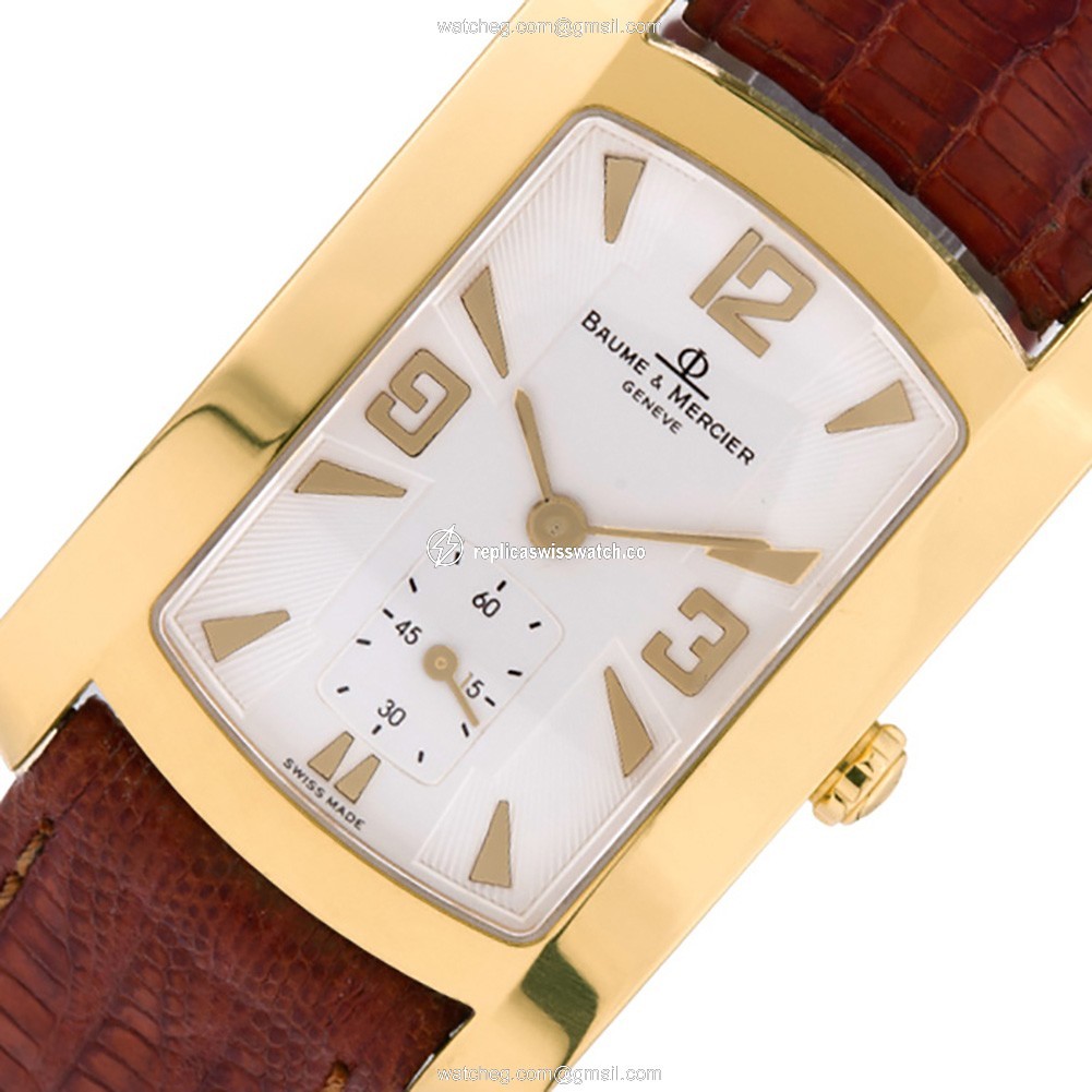 Baume & Mercier mv045224 Hampton Quartz Male 18k Yellow Gold Replica