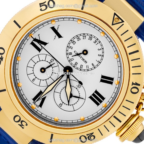 Cartier MG218328 Pasha 35 Quartz Unisex 18k yellow gold Replica