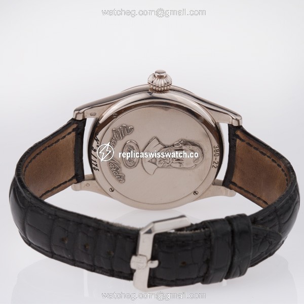 Ulysse Nardin 380-22 Pulsations 175th Manual Male 18k White Gold Replica