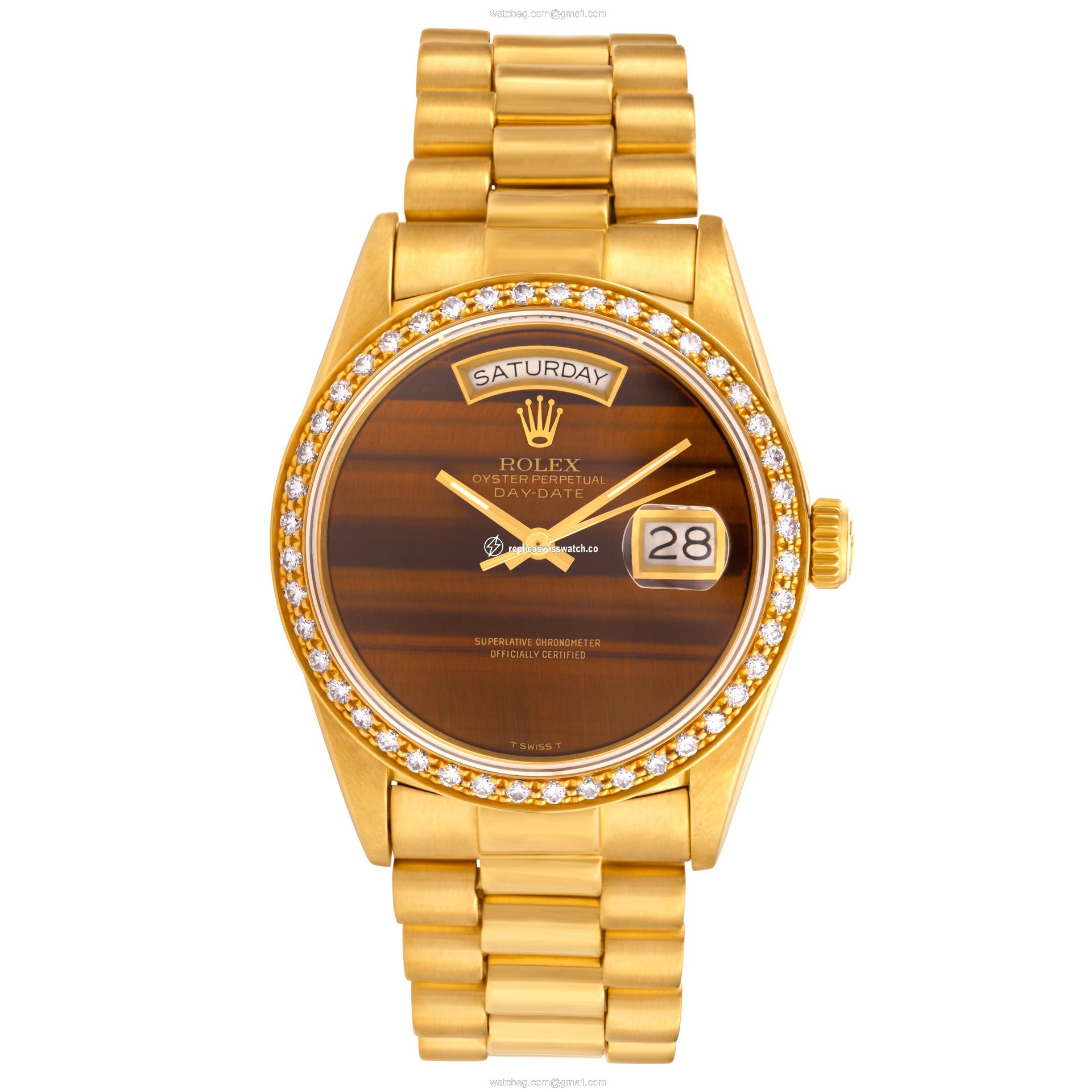 Rolex 18038 Day-Date Automatic Unisex 18k yellow gold Replica